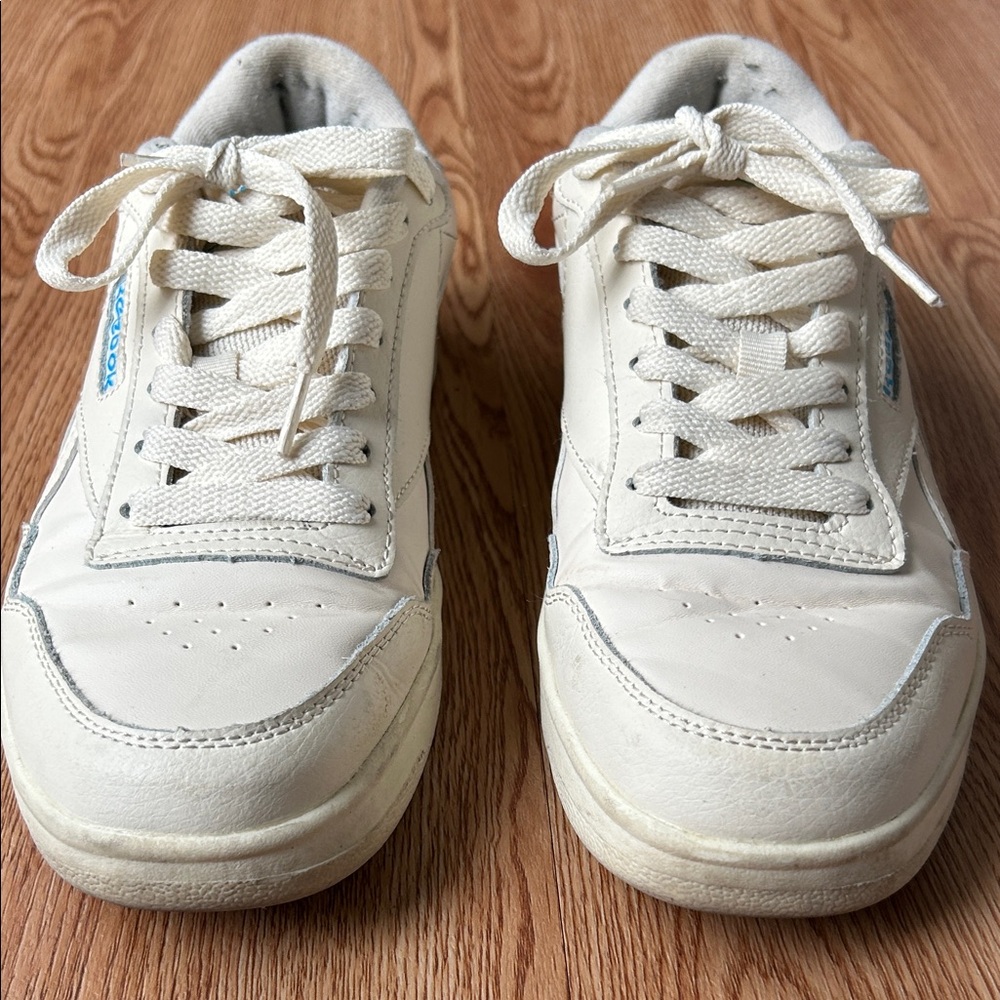 Reebok Cream Lace-Up Sneakers